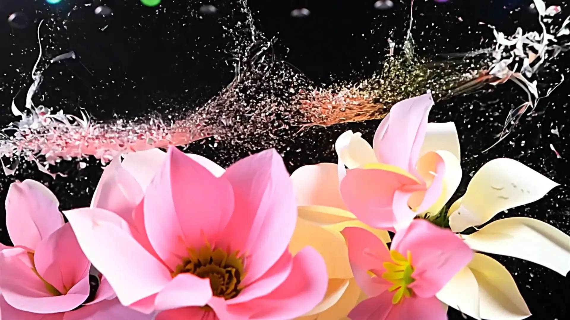 Beautiful Flower Overlay for Logo and Title Animation